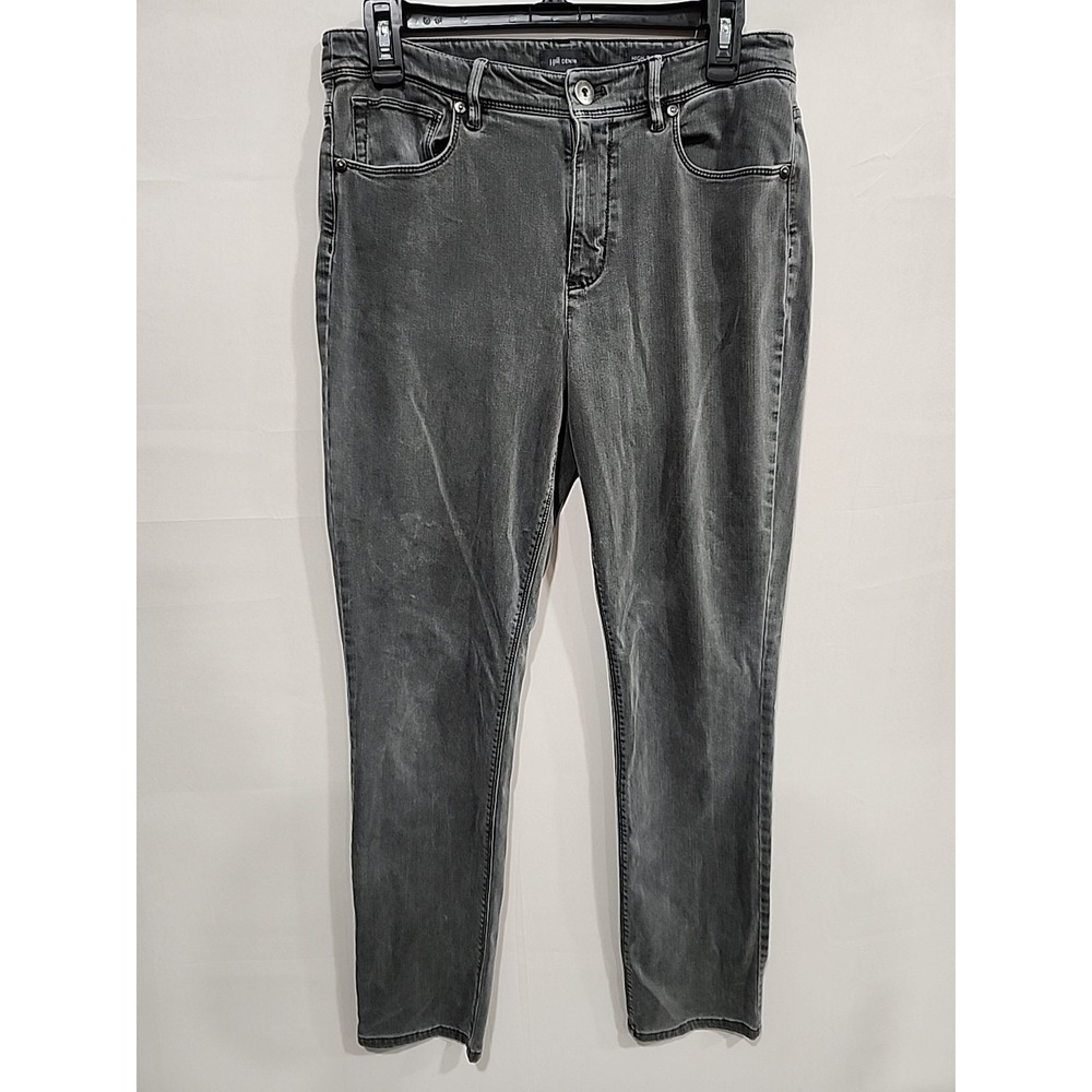 J. Jill Denim High-rise Straight Leg Womens Size 8 Black 30 Inch Inseam 5 Pocket